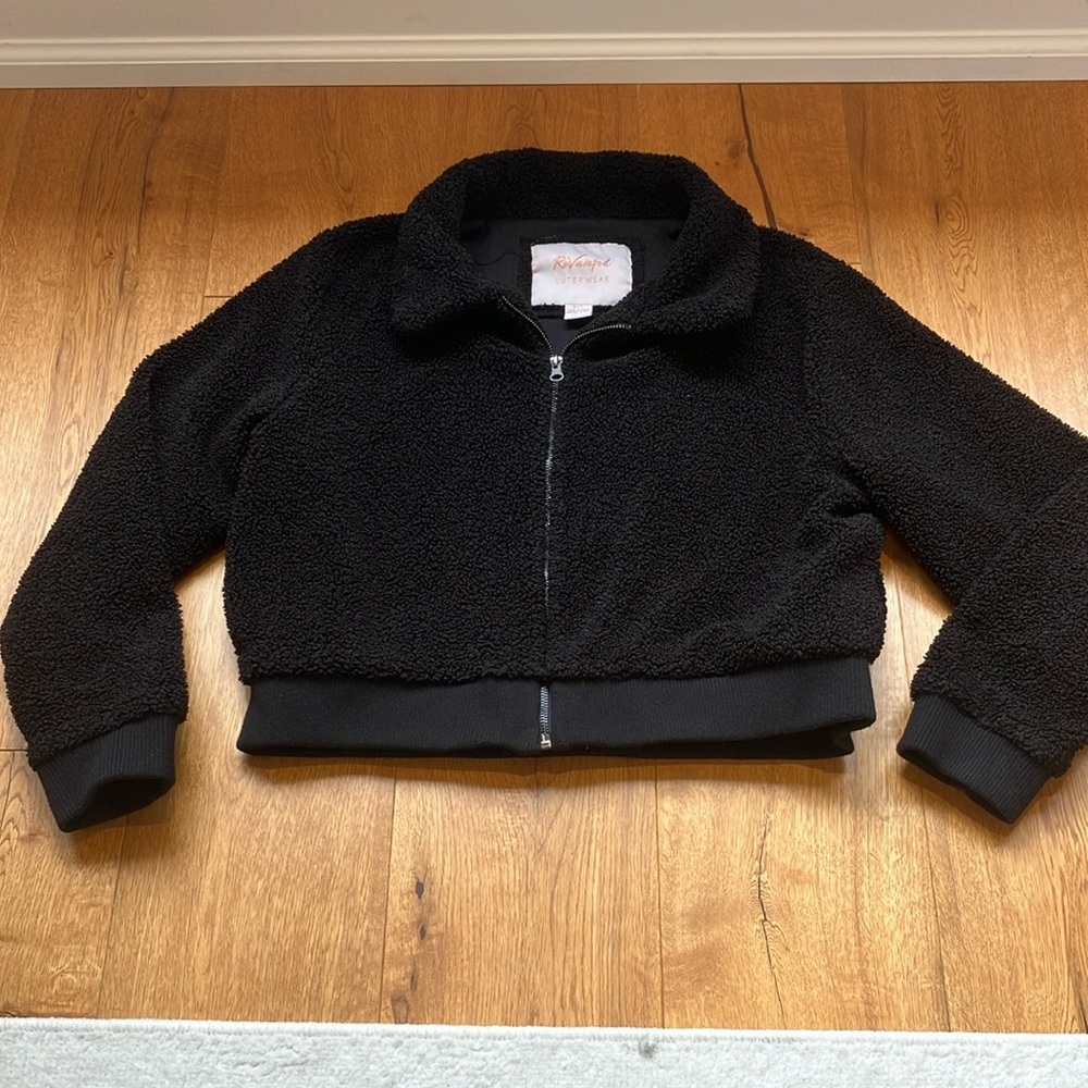 Revamped, outerwear size medium large zip up jacket